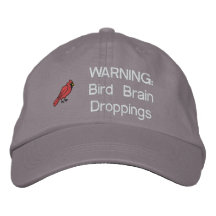 Gorra bordado cerebro del pájaro gorra bordada
