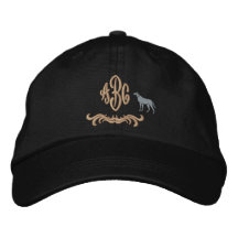 Gorra bordado con monograma de encargo del perro gorra de beisbol