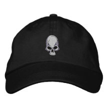 Gorra bordado cráneo gorra de beisbol bordada