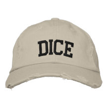 Gorra bordado dados gorra bordada