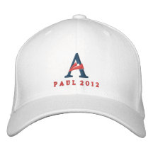 Gorra bordado de Ron Paul 2012 Gorra De Béisbol