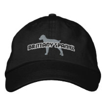 Gorra bordado del perro de aguas de Bretaña de la  Gorros Bordados