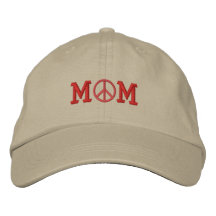 Gorra bordado del símbolo de paz de las madres gorras de beisbol bordadas