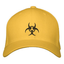 Gorra bordado del símbolo del Biohazard Gorra De Béisbol