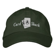 Gorra bordado del tiburón de tarjeta gorra bordada