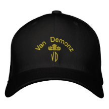 Gorra bordado edición de Van Demonz Gold Gorra De Beisbol Bordada