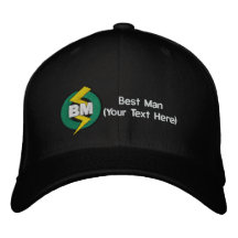 Gorra bordado el mejor hombre, personalizable gorra de béisbol bordada
