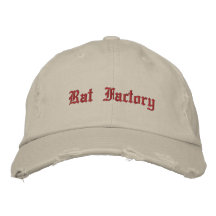 Gorra bordado fábrica de la rata gorro bordado