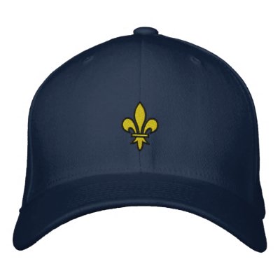 Gorra bordado flor de lis gorra de beisbol