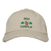 Gorra bordado Foreplay irlandés divertido Gorra De Beisbol
