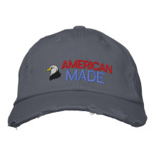 Gorra bordado hecho americano gorra de beisbol bordada