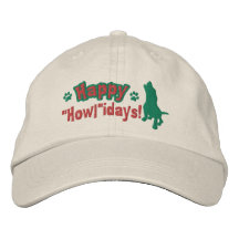 Gorra bordado Howlidays feliz Gorra De Beisbol
