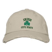 Gorra bordado irlandés personalizado del estado de gorras de béisbol bordadas