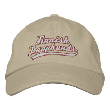 Gorra bordado Lapphunds finlandés del equipo Gorra Bordada