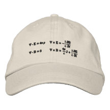 Gorra, bordado, las ecuaciones del maxwell gorro bordado