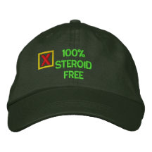 Gorra bordado libre del esteroide gorra de béisbol