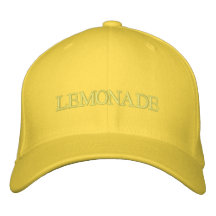 Gorra bordado limonada gorra de béisbol