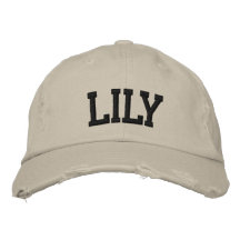 Gorra bordado lirio gorra de beisbol