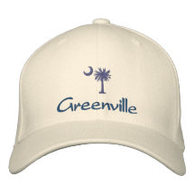 Gorra bordado luna del Palmetto de Greenville Gorra De Béisbol
