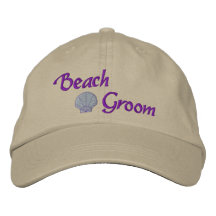 Gorra bordado novio de la playa gorro bordado