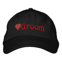 Gorra bordado novio gorra de beisbol bordada