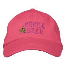 Gorra bordado oso de Momma de las madres Gorra Bordada