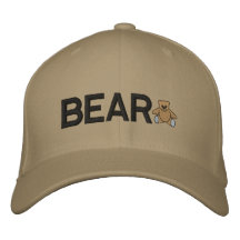 Gorra bordado oso gorra de beisbol bordada