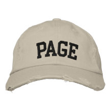Gorra bordado página gorra de béisbol bordada