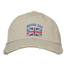Gorra bordado papá británico gorra bordada
