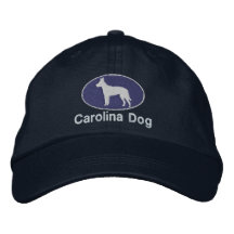 Gorra bordado perro de Carolina (oscuro) Gorra De Béisbol Bordada
