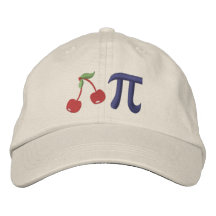 Gorra bordado pi adorable de la cereza gorra de beisbol bordada