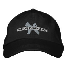 Gorra bordado portugués del perro de agua de la si gorras de béisbol bordadas