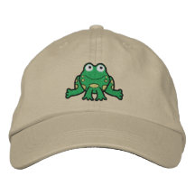 Gorra bordado rana gorra de beisbol bordada
