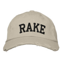 Gorra bordado rastrillo gorra de beisbol bordada