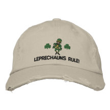 Gorra bordado regla irlandesa de los Leprechauns Gorra De Beisbol