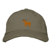 Gorra bordado reno gorra de béisbol bordada