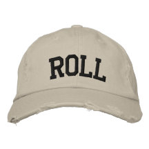 Gorra bordado rollo gorra de béisbol
