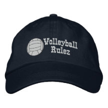Gorra bordado Rulez del voleibol Gorra De Beisbol