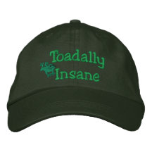 Gorra bordado sapo divertido gorra de béisbol