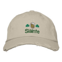 Gorra bordado Sláinte del irlandés Gorras De Béisbol Bordadas