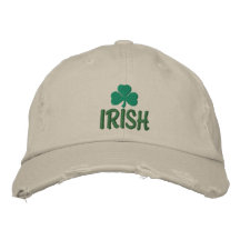 Gorra bordado trébol irlandés gorras de béisbol bordadas