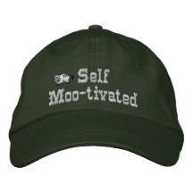 Gorra bordado vaca motivado uno mismo gorro bordado