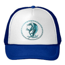 Gorra céltico azul del dragón