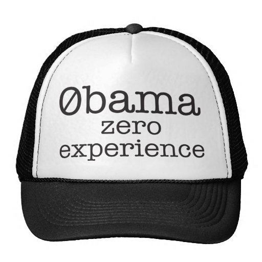 Gorra cero de la experiencia de Zerobama Obama