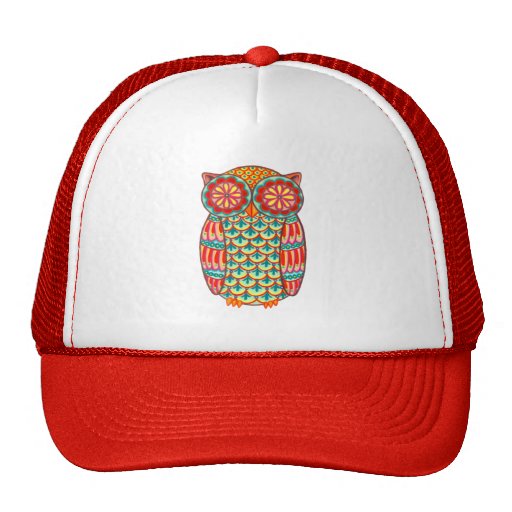 Gorra colorido del búho