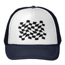 Gorra con la bandera a cuadros