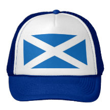Gorra con la bandera de Escocia