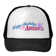 Gorra de América del feliz cumpleaños