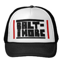 Gorra de Baltimore negro/blanco/rojo gorras