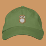 Gorra de béisbol bordada búho del bebé de Ollie gorras bordados